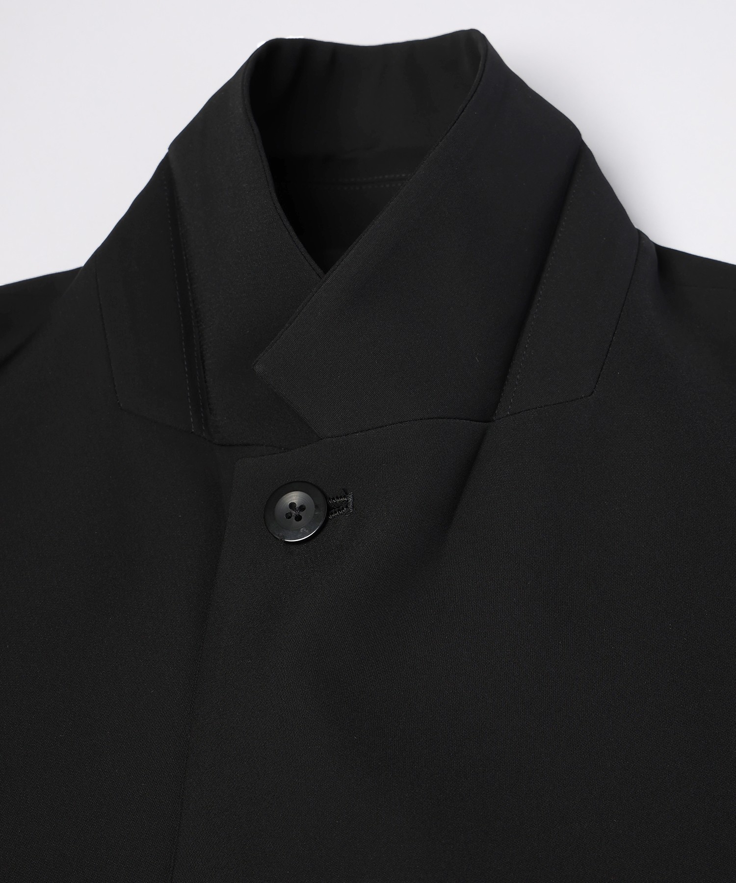Double Satin Slanted Zip Pocket Tailored Jacket