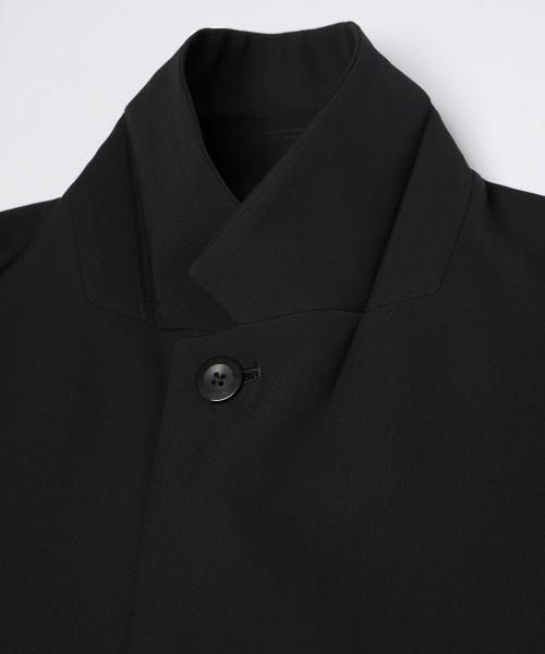 Double Satin Slanted Zip Pocket Tailored Jacket
