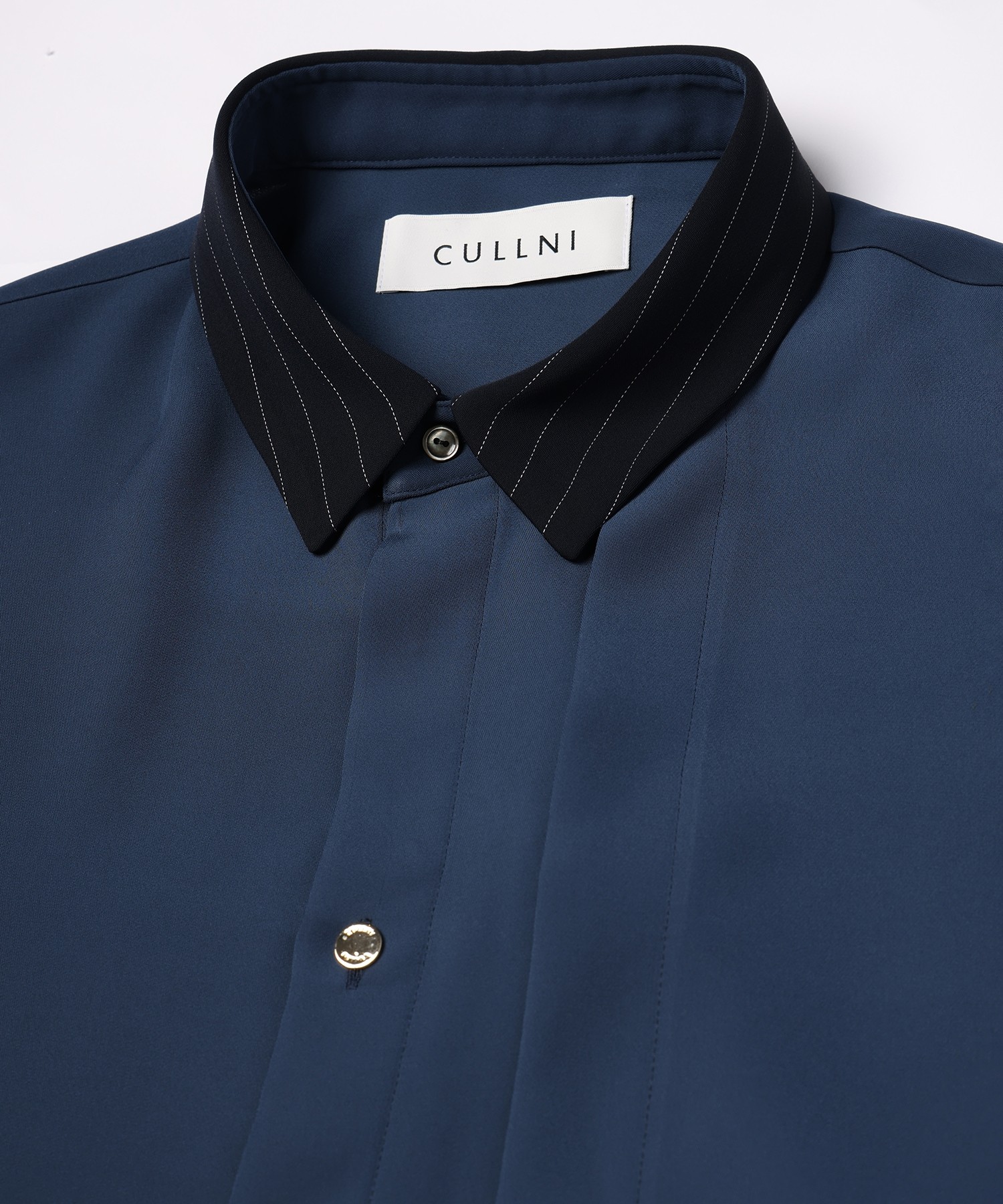 Double Satin Asymmetrical Layered Shirt