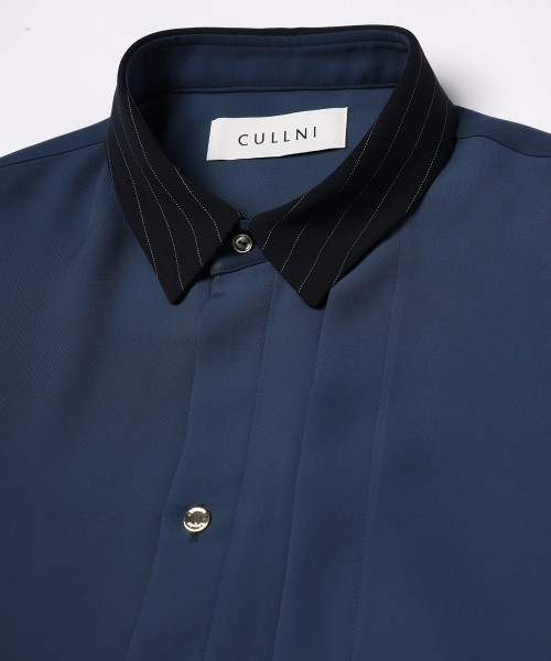 Double Satin Asymmetrical Layered Shirt
