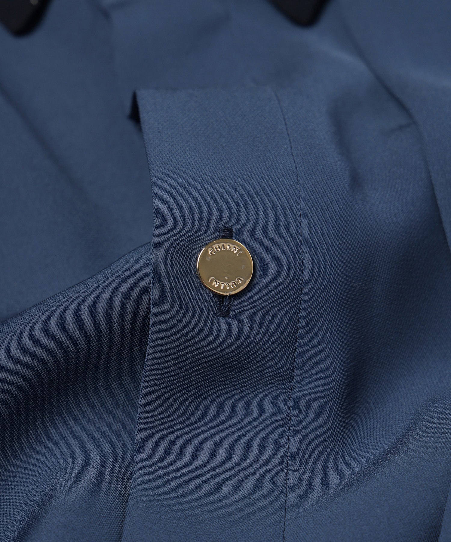 Double Satin Asymmetrical Layered Shirt