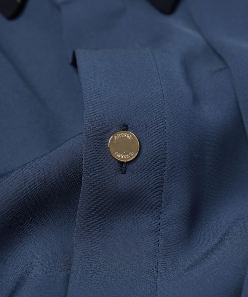 Double Satin Asymmetrical Layered Shirt