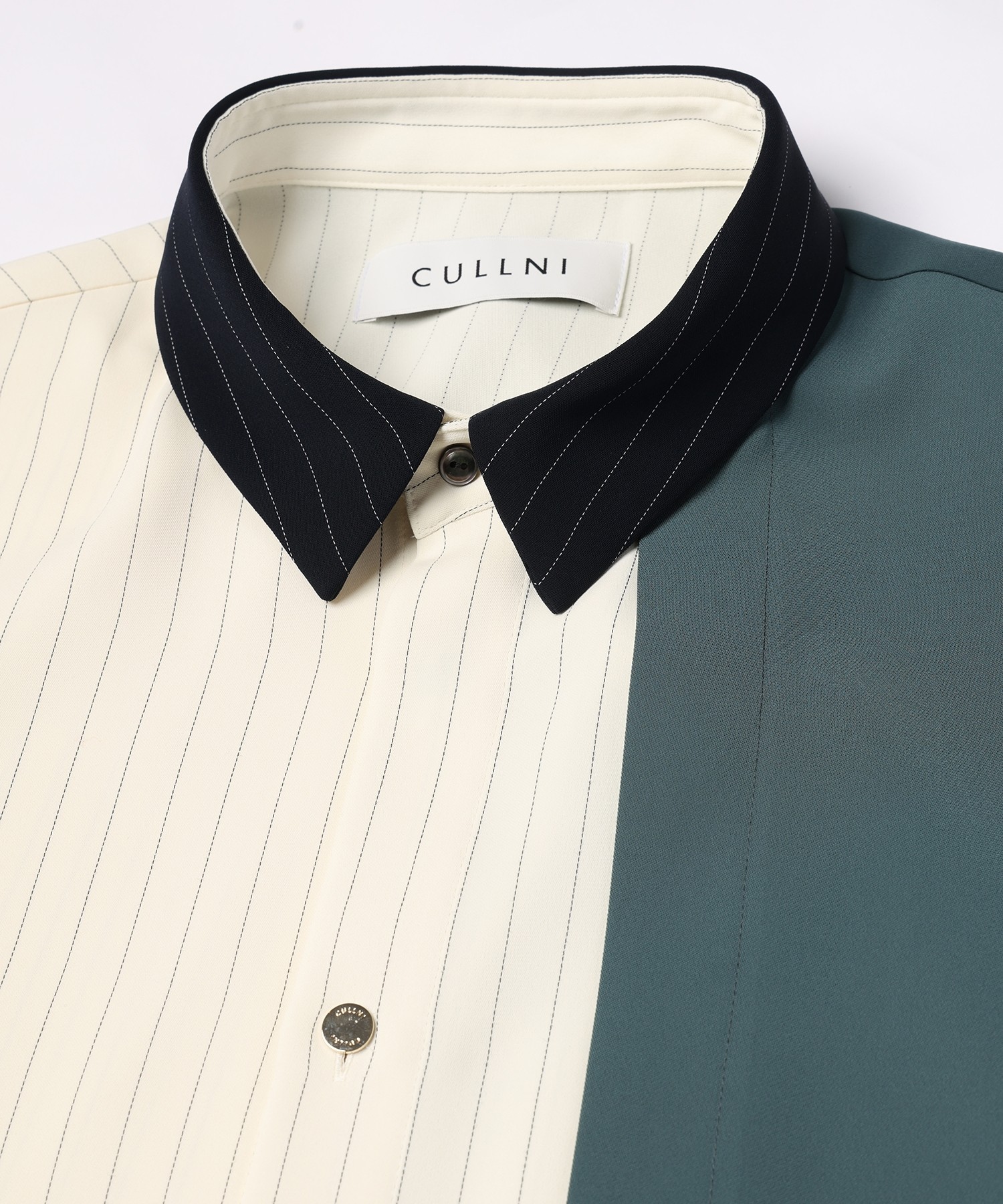 Double Satin Asymmetrical Layered Shirt
