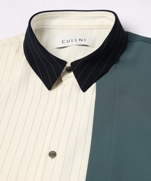 Double Satin Asymmetrical Layered Shirt