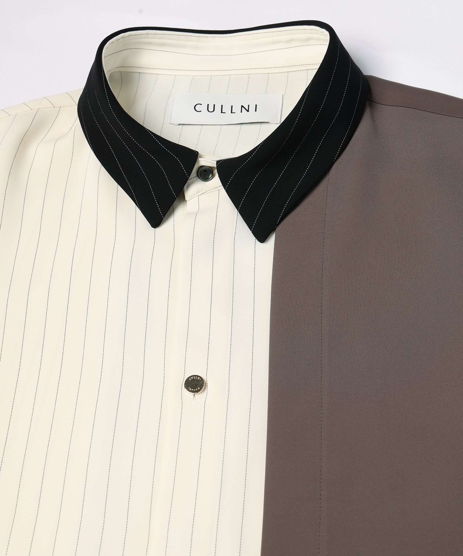 Double Satin Asymmetrical Layered Shirt