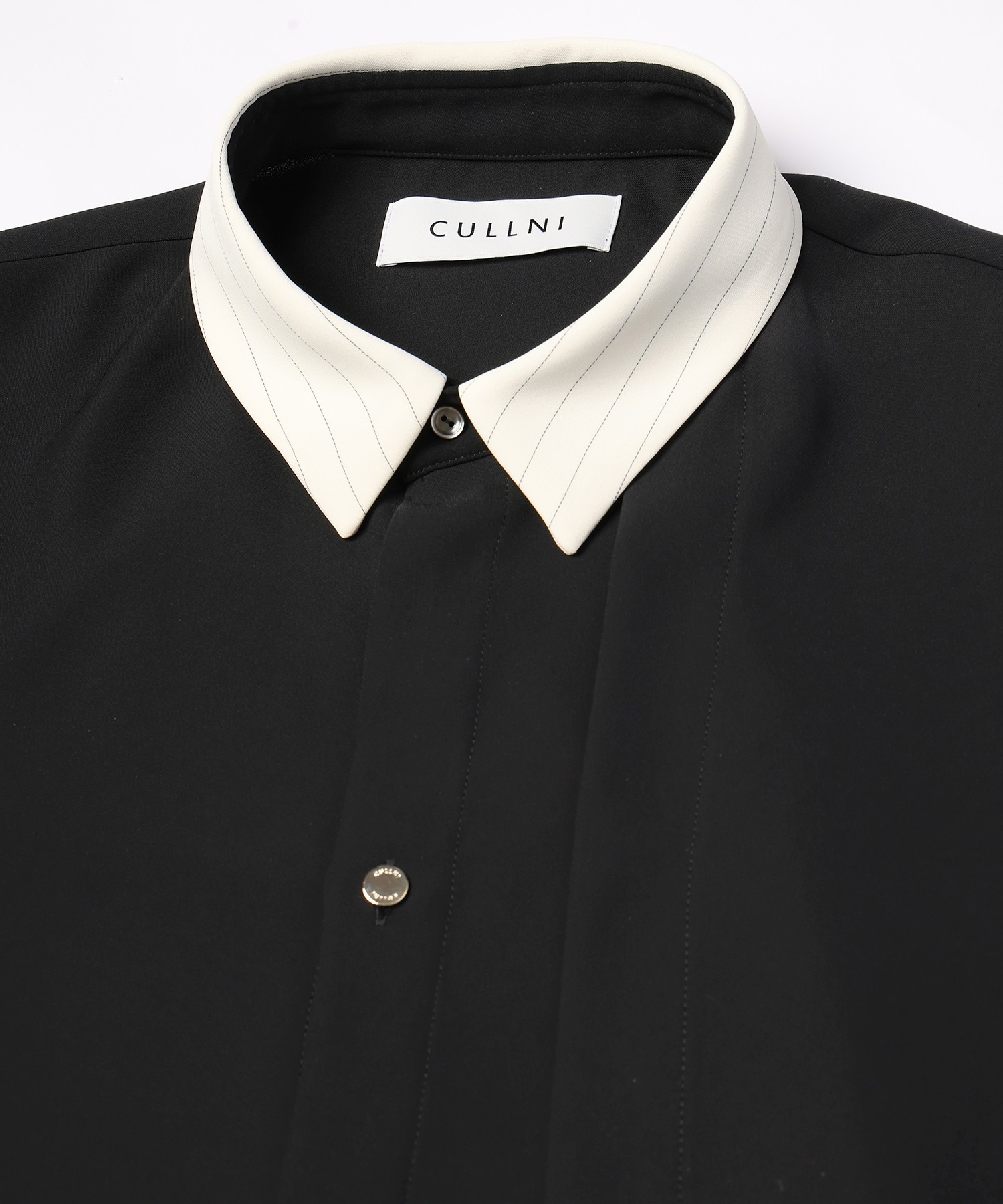 Double Satin Asymmetrical Layered Shirt
