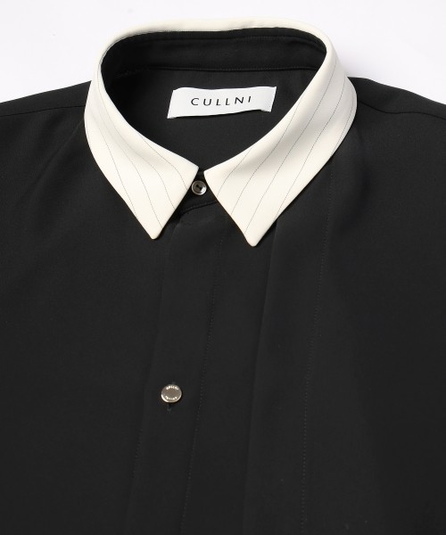 Double Satin Asymmetrical Layered Shirt
