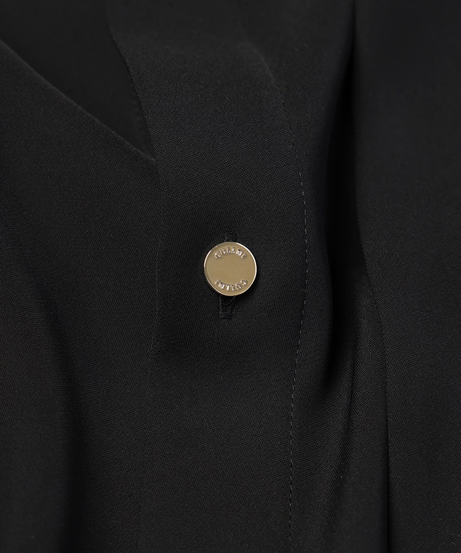Double Satin Asymmetrical Layered Shirt