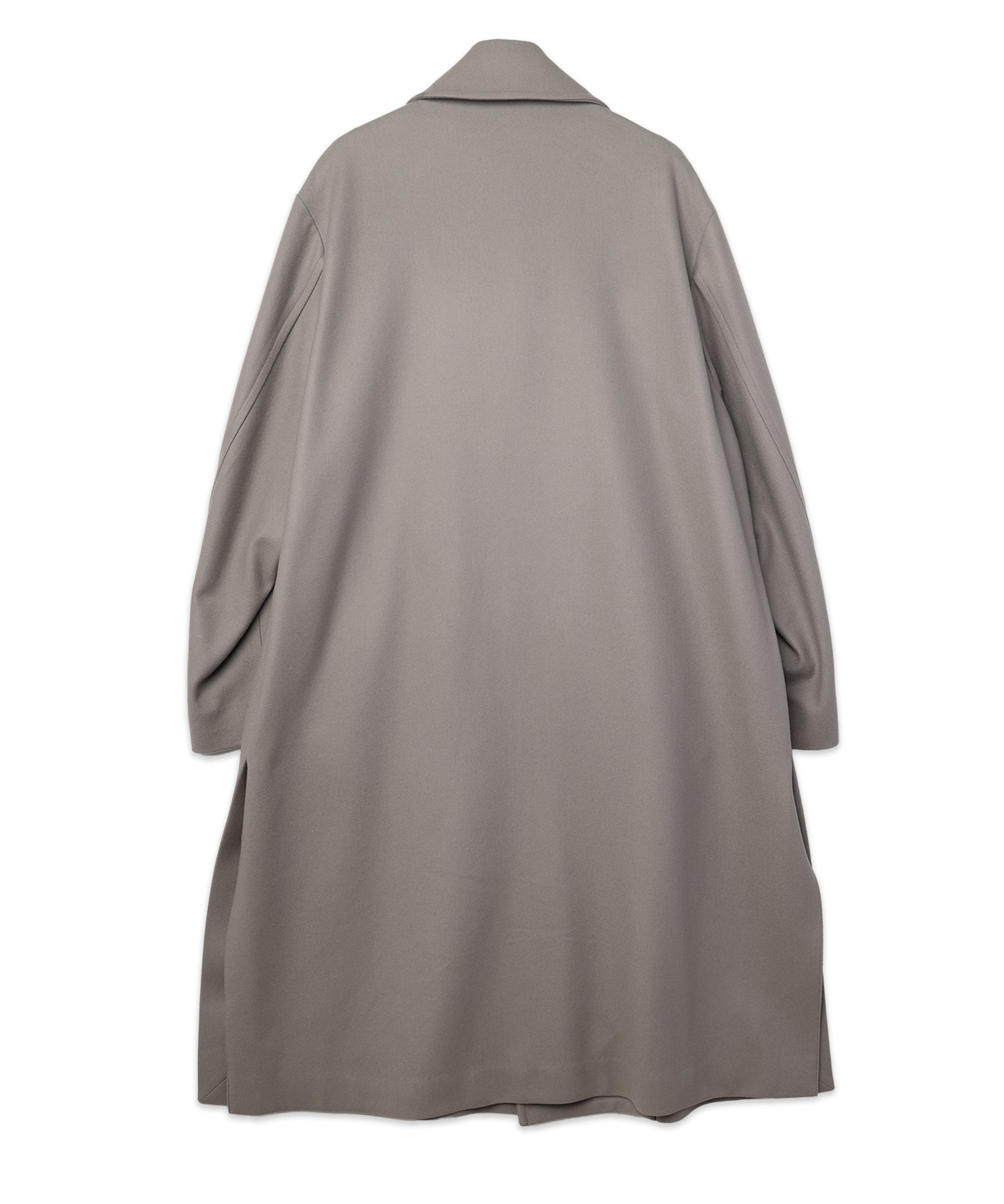 Signature Melton Minimal Tielocken Long Coat
