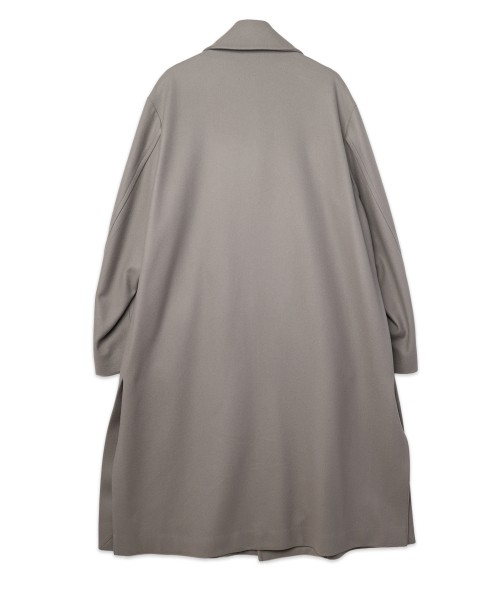 Signature Melton Minimal Tielocken Long Coat
