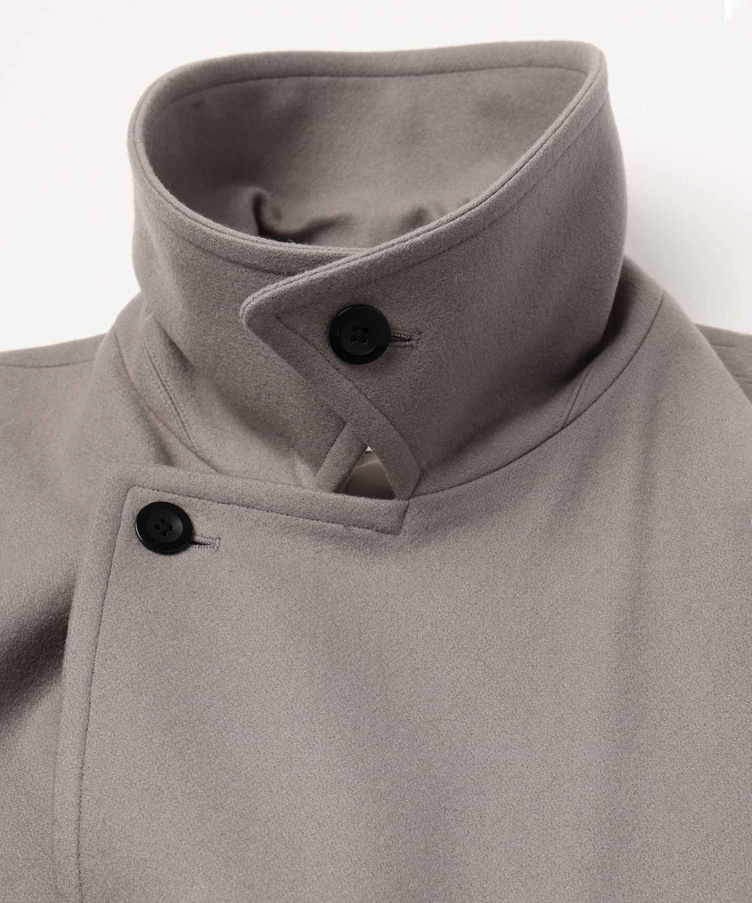 Signature Melton Minimal Tielocken Long Coat