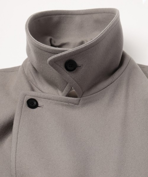 Signature Melton Minimal Tielocken Long Coat