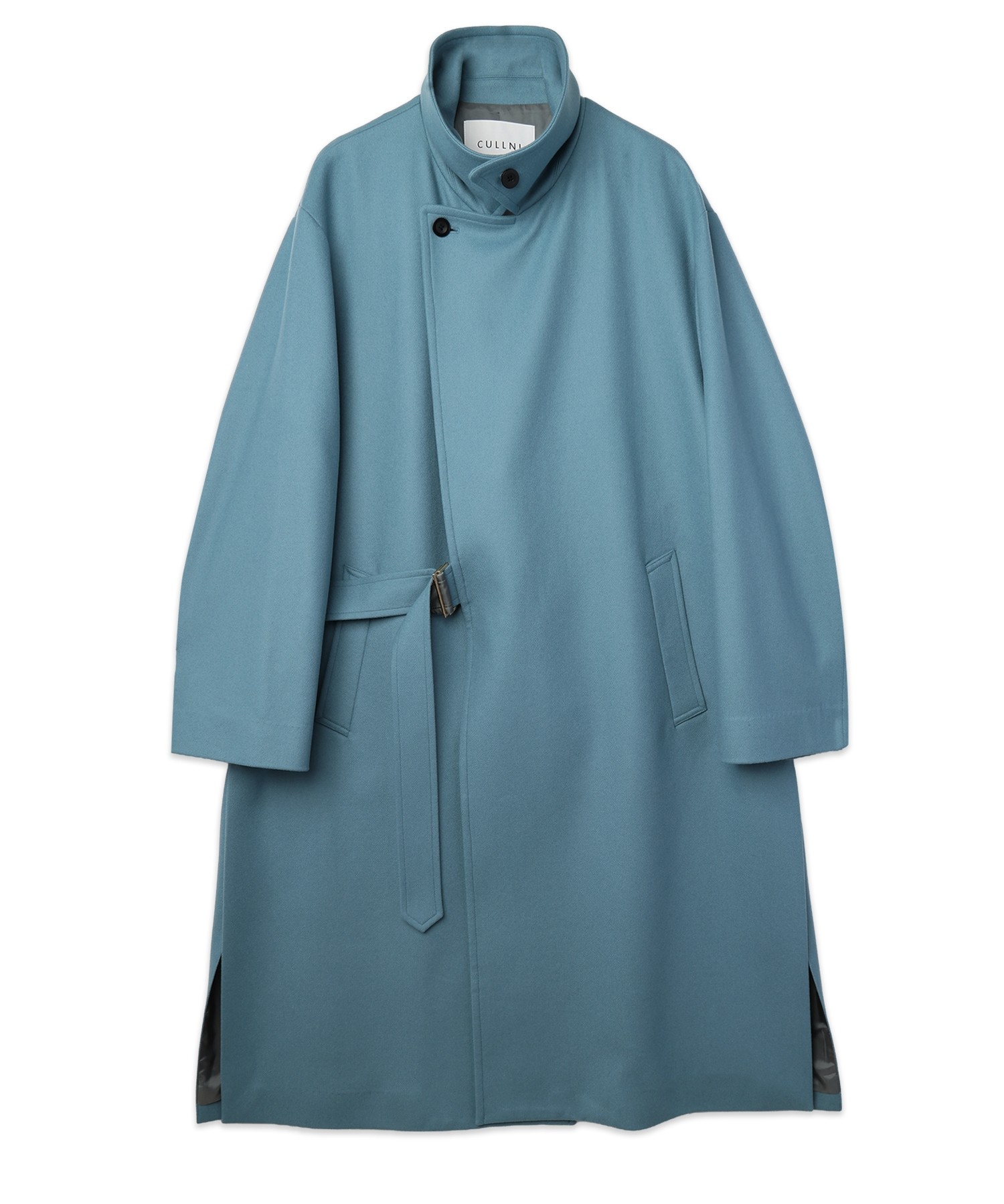 Signature Melton Minimal Tielocken Long Coat