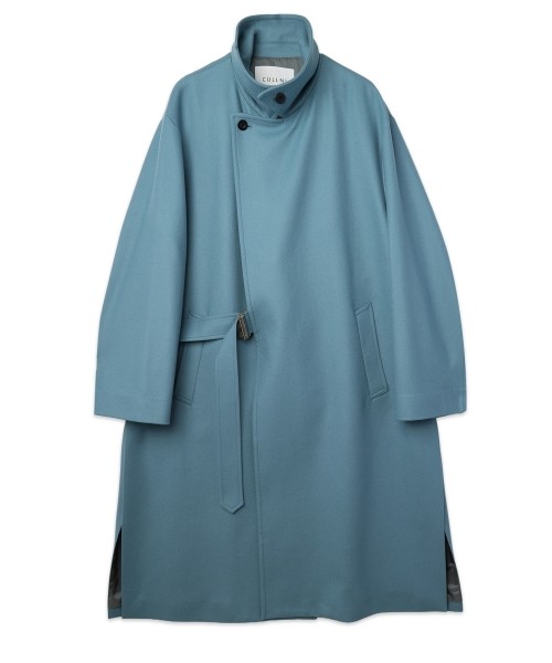 Signature Melton Minimal Tielocken Long Coat