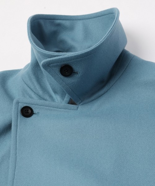 Signature Melton Minimal Tielocken Long Coat