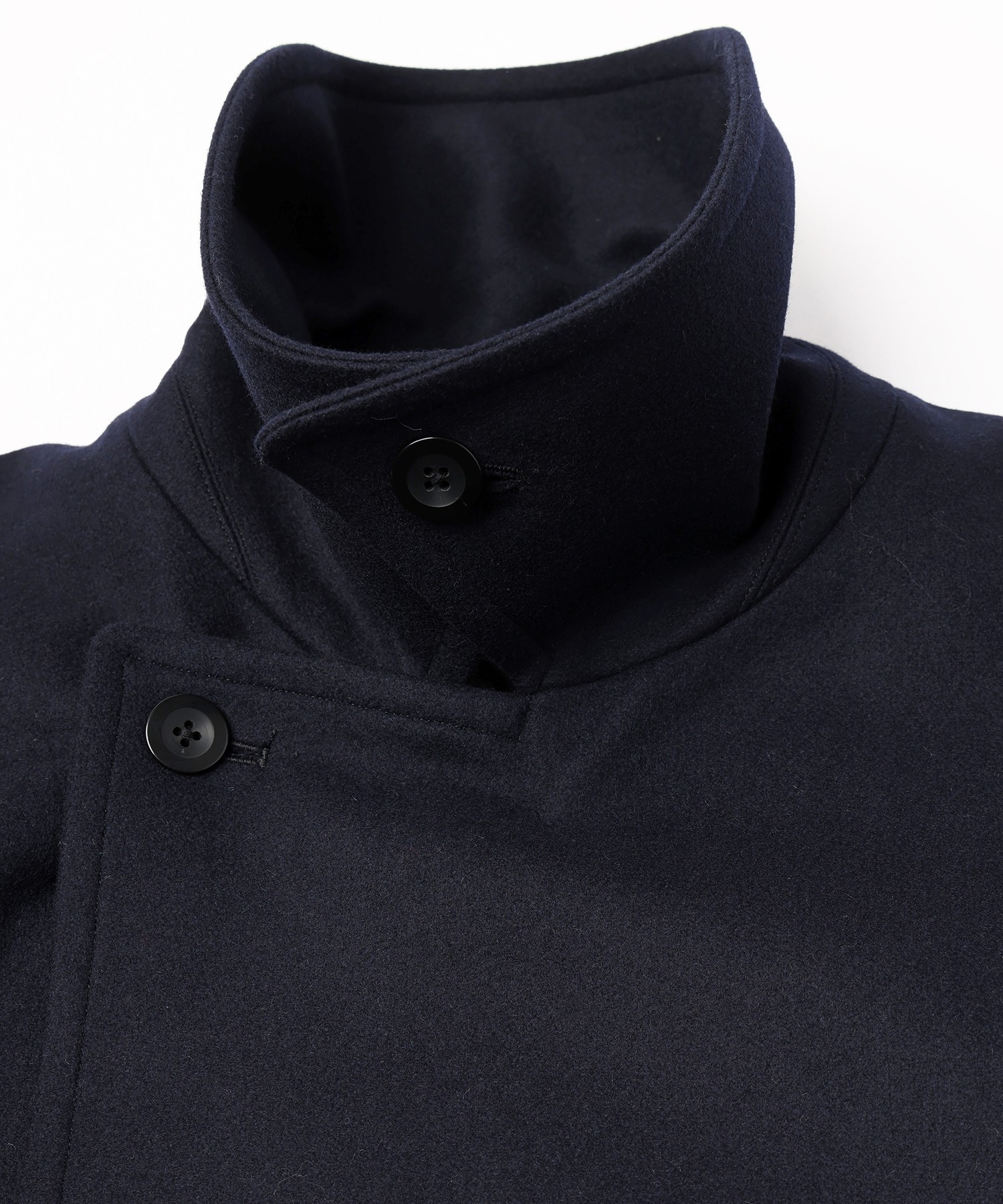 Signature Melton Minimal Tielocken Long Coat