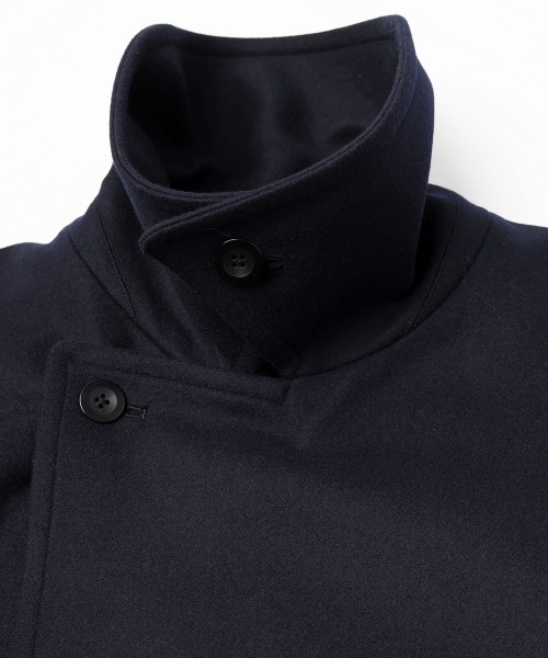 Signature Melton Minimal Tielocken Long Coat