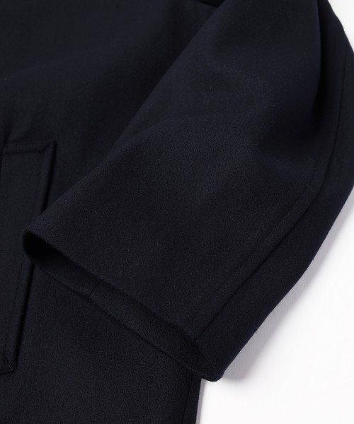 Signature Melton Minimal Tielocken Long Coat