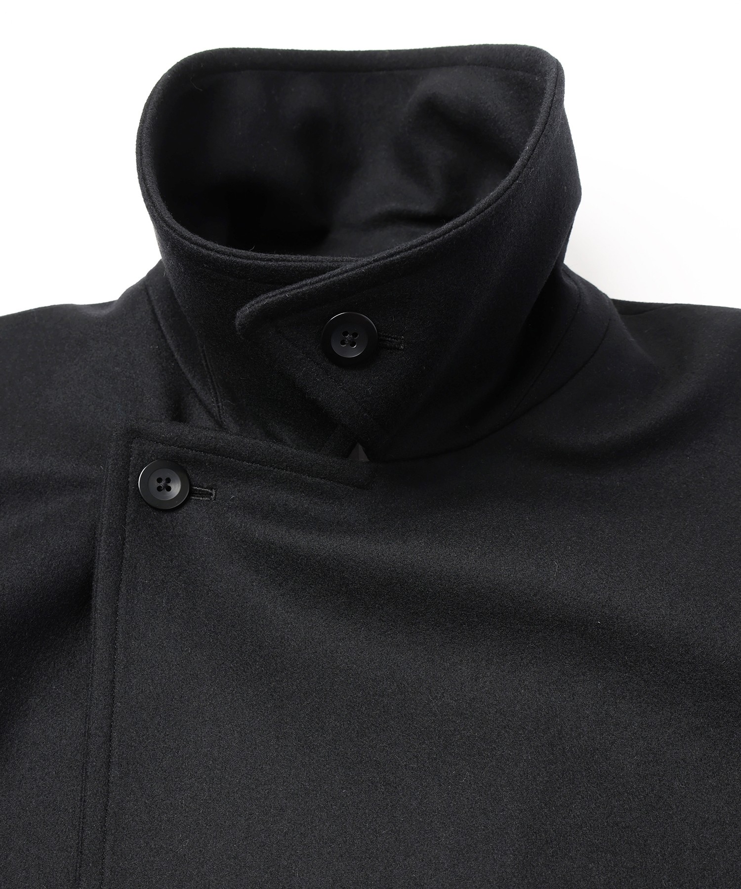 Signature Melton Minimal Tielocken Long Coat