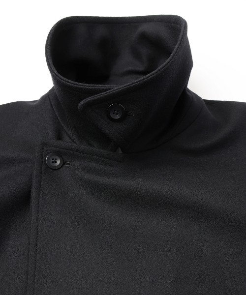 Signature Melton Minimal Tielocken Long Coat