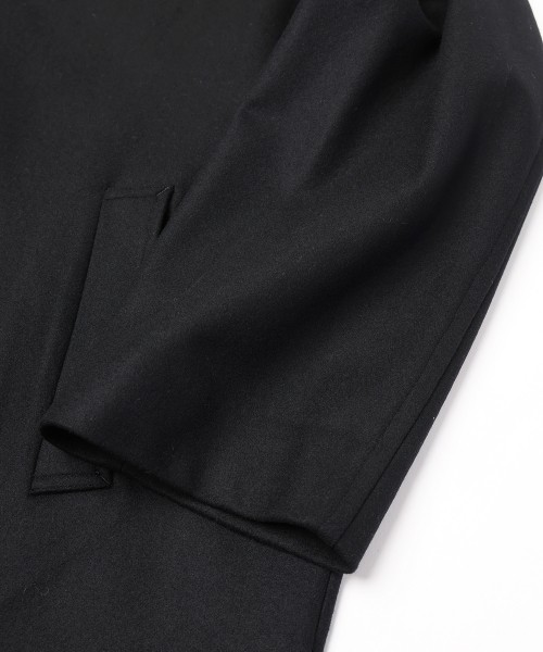 Signature Melton Minimal Tielocken Long Coat