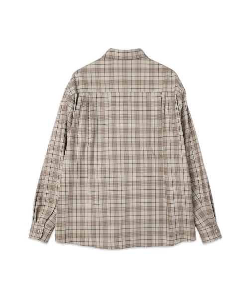 Tartan Check Bow-Tie Long Sleeve Shirt