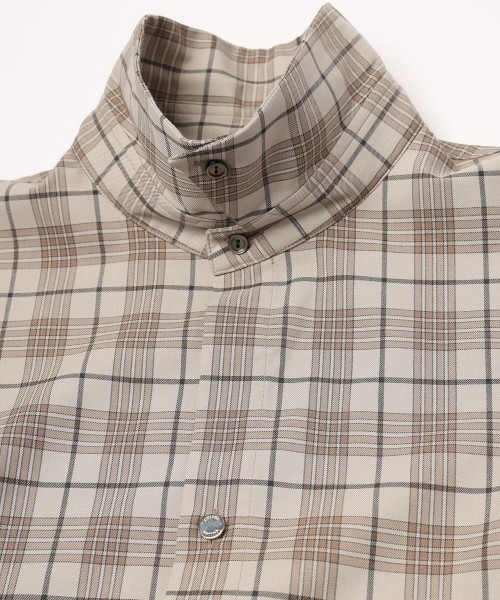 Tartan Check Bow-Tie Long Sleeve Shirt