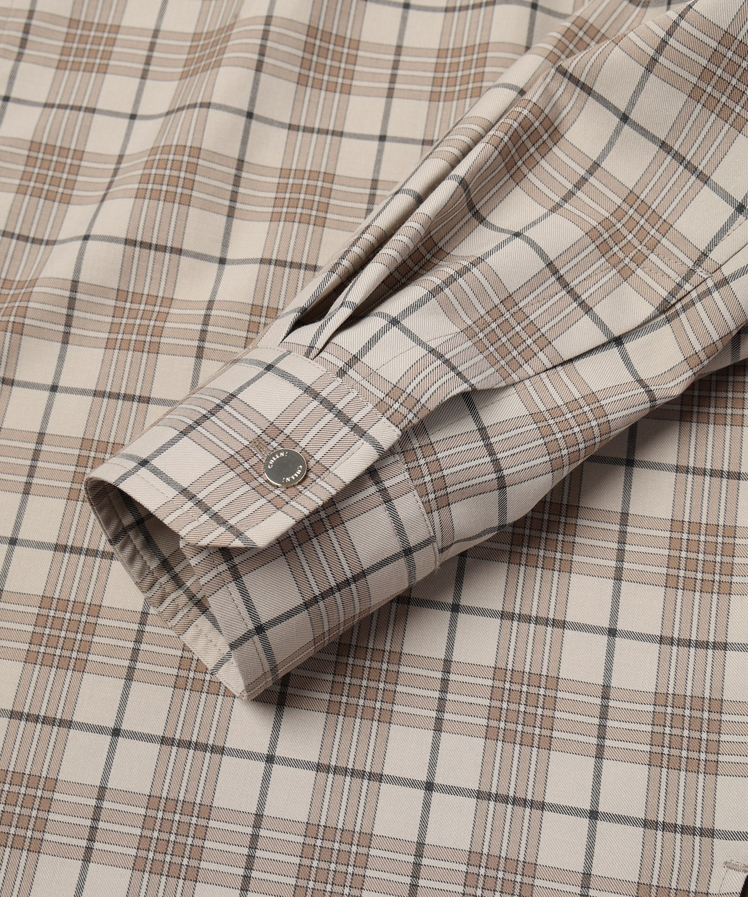 Tartan Check Bow-Tie Long Sleeve Shirt