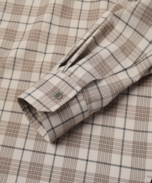 Tartan Check Bow-Tie Long Sleeve Shirt