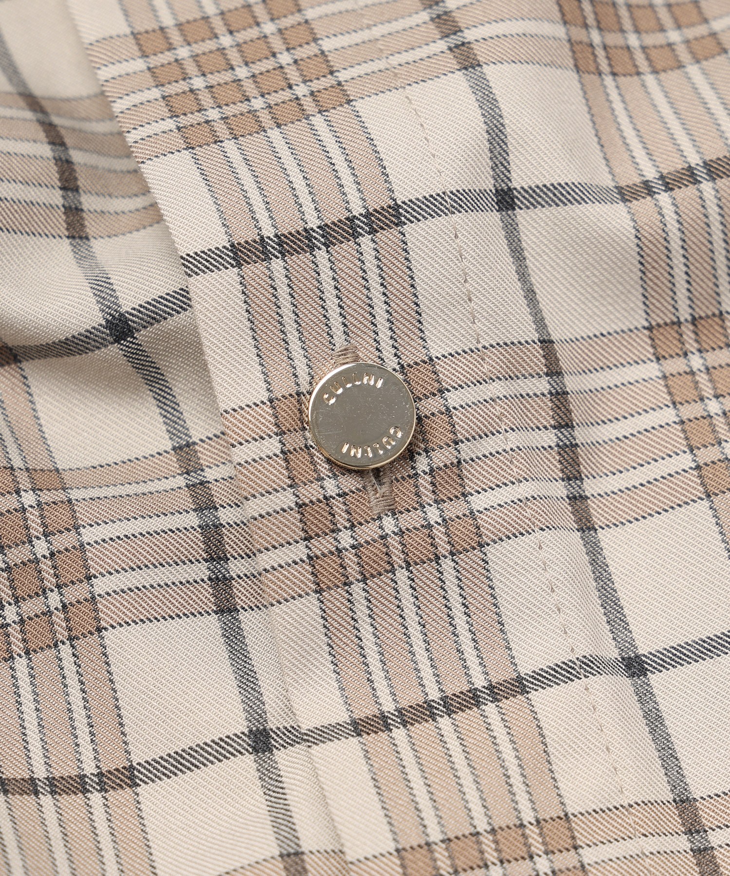 Tartan Check Bow-Tie Long Sleeve Shirt