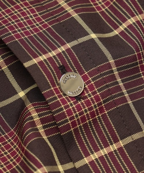 Tartan Check Bow-Tie Long Sleeve Shirt