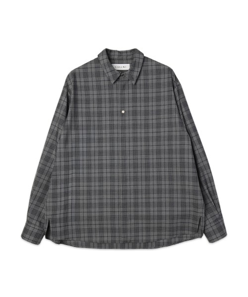Tartan Check Bow-Tie Long Sleeve Shirt