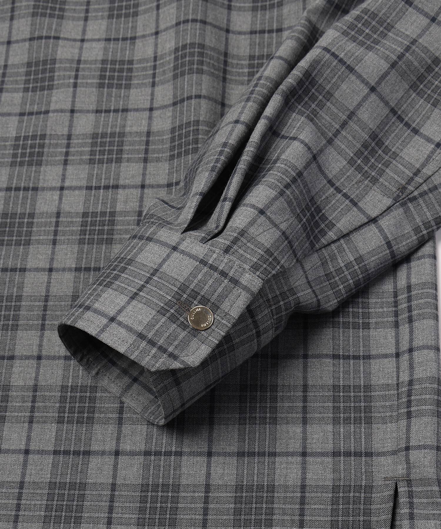 Tartan Check Bow-Tie Long Sleeve Shirt