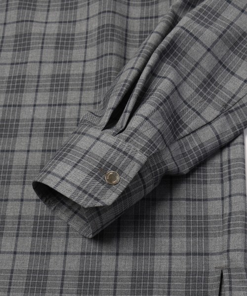 Tartan Check Bow-Tie Long Sleeve Shirt