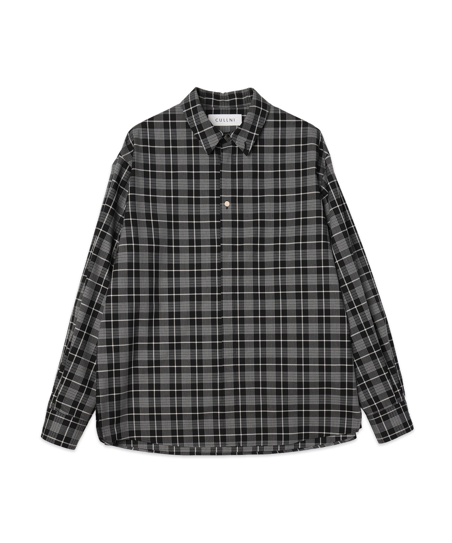 Tartan Check Bow-Tie Long Sleeve Shirt