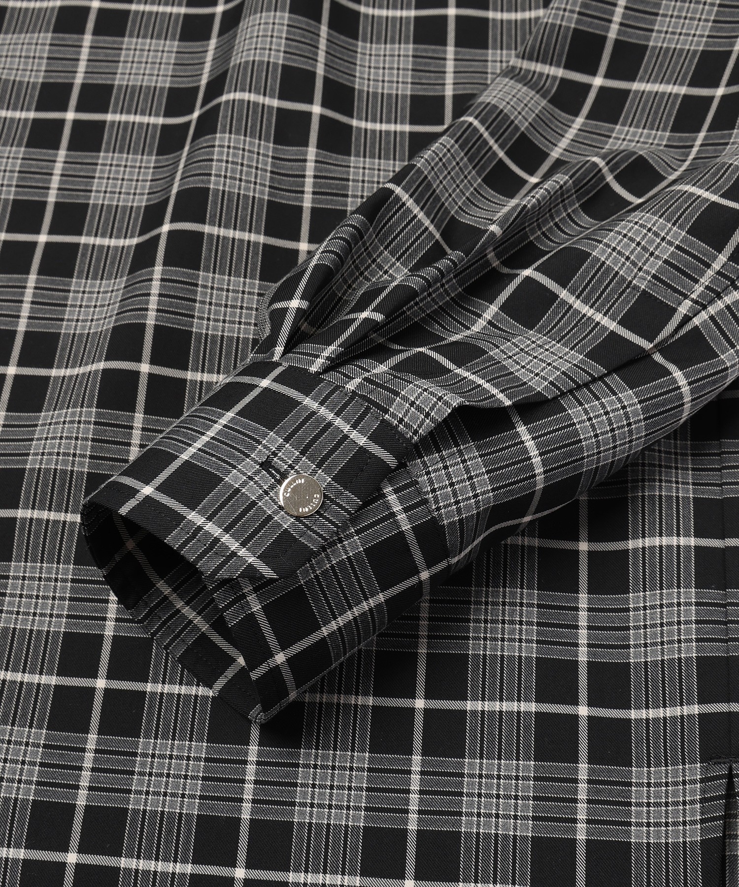Tartan Check Bow-Tie Long Sleeve Shirt