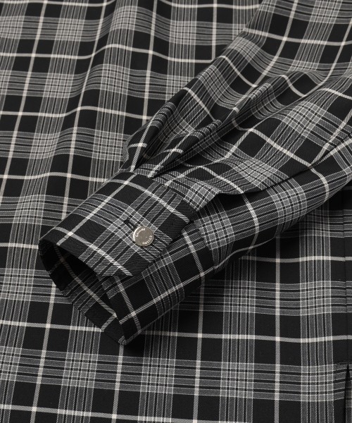 Tartan Check Bow-Tie Long Sleeve Shirt