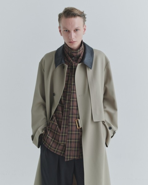 Tartan Check Bow-Tie Long Sleeve Shirt