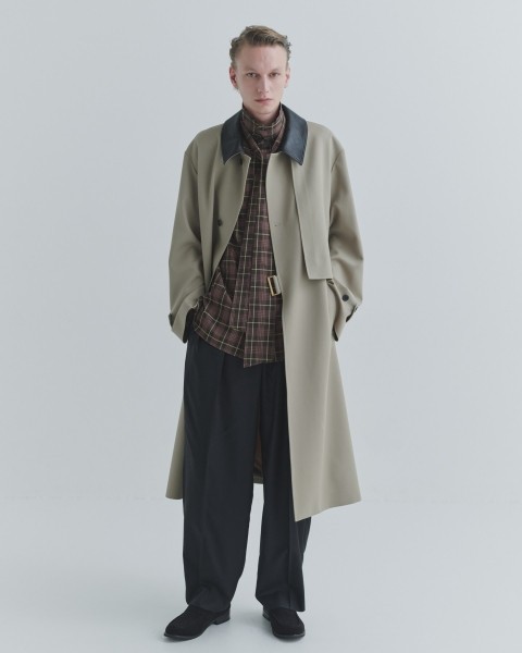 Tartan Check Bow-Tie Long Sleeve Shirt