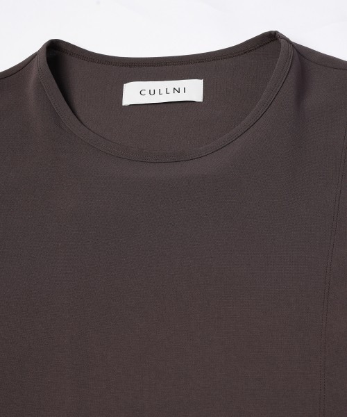 Triacetate Airy Cloth Wrap Long Sleeve Pullover