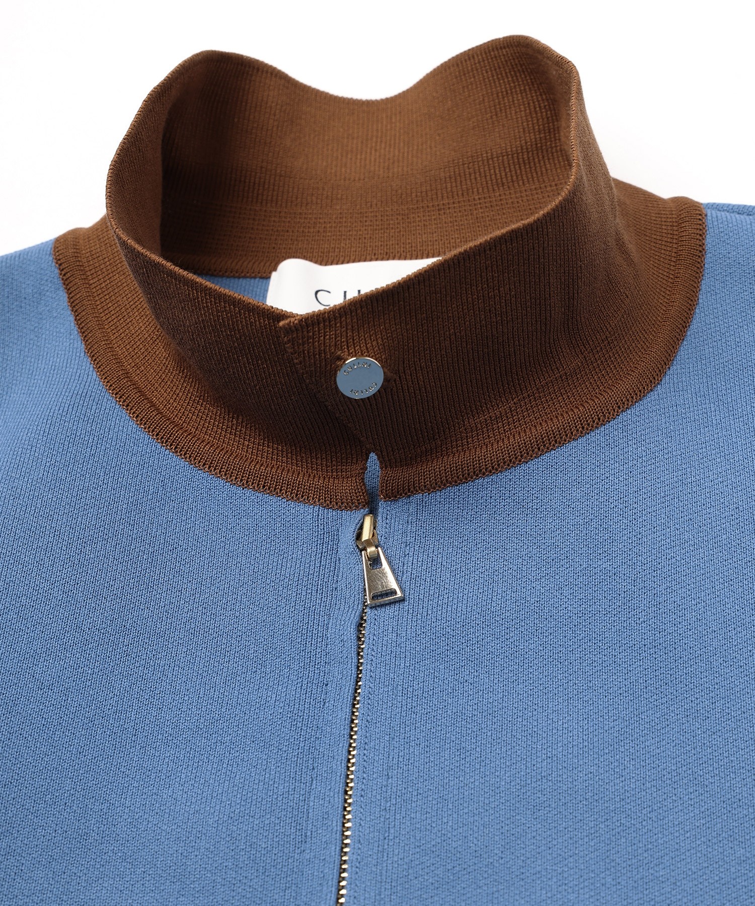 Organic Cotton Smooth Knit Big Pocket Zip Jacket