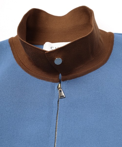 Organic Cotton Smooth Knit Big Pocket Zip Jacket