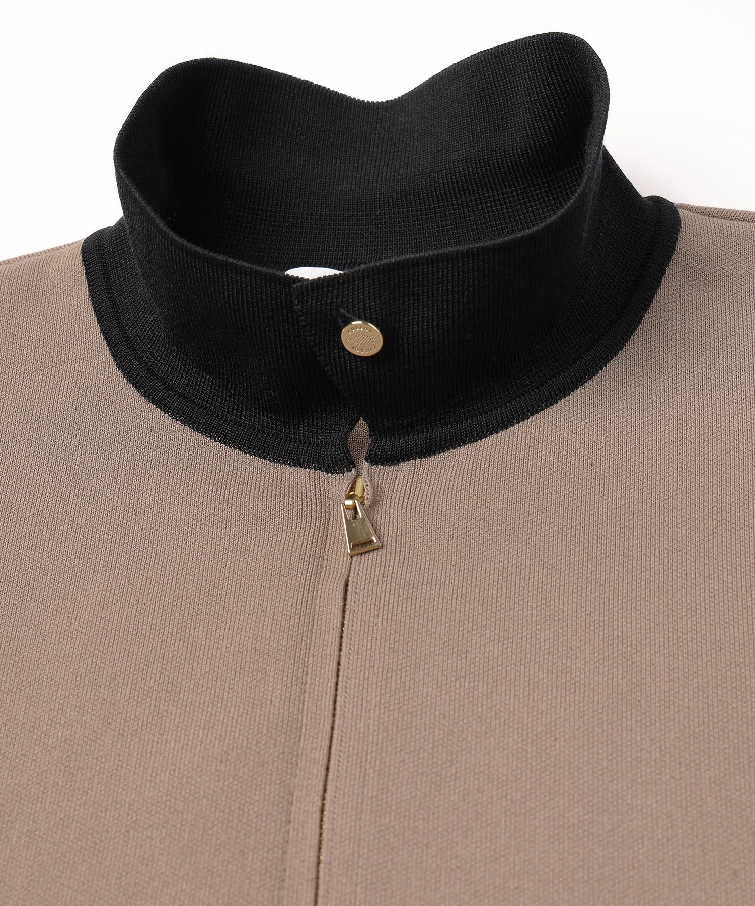 Organic Cotton Smooth Knit Big Pocket Zip Jacket