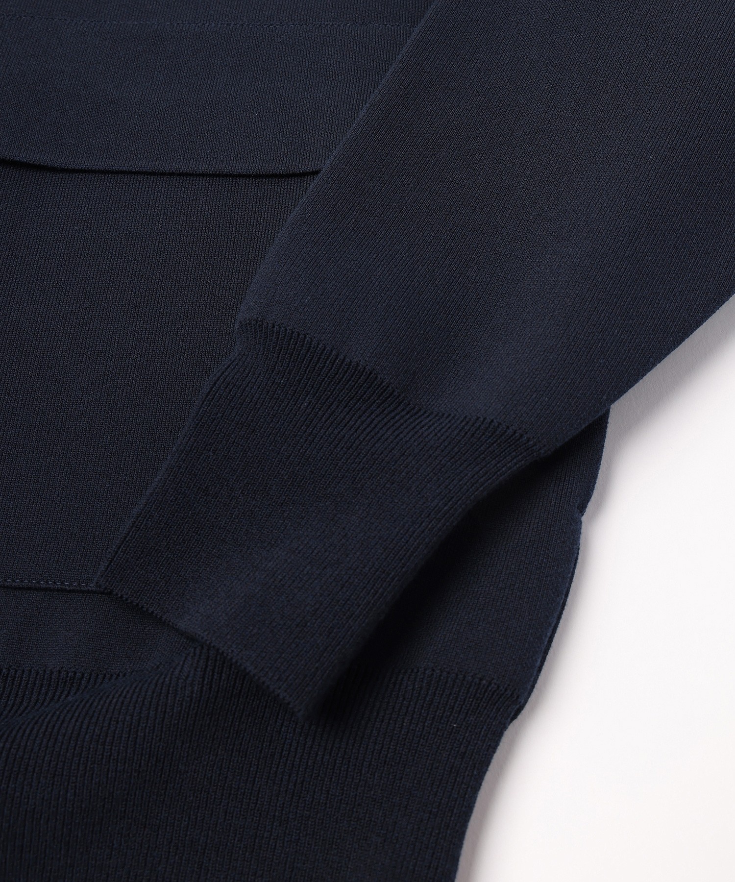 Organic Cotton Smooth Knit Big Pocket Zip Jacket
