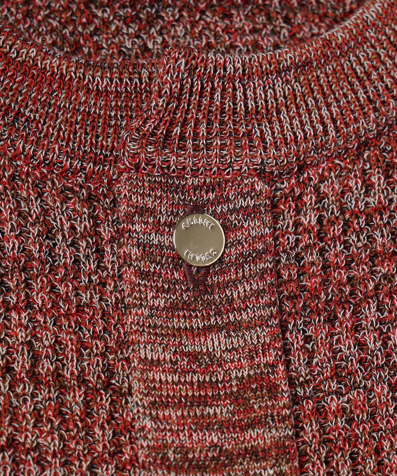 Organic Cotton Waffle Minimal Henley Neck Knit Pullover