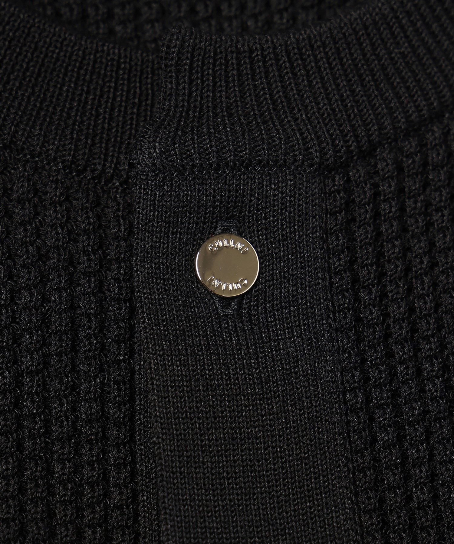 Organic Cotton Waffle Minimal Henley Neck Knit Pullover