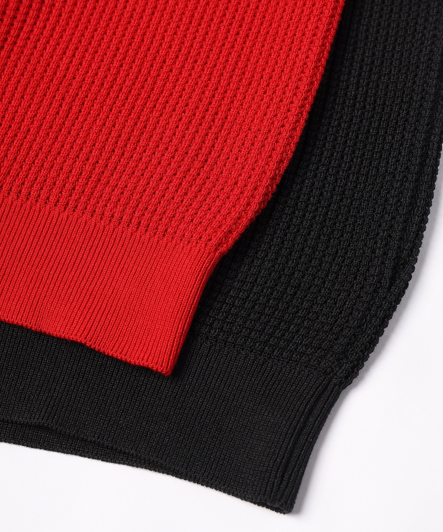 Organic Cotton Waffle Minimal Henley Neck Knit Pullover