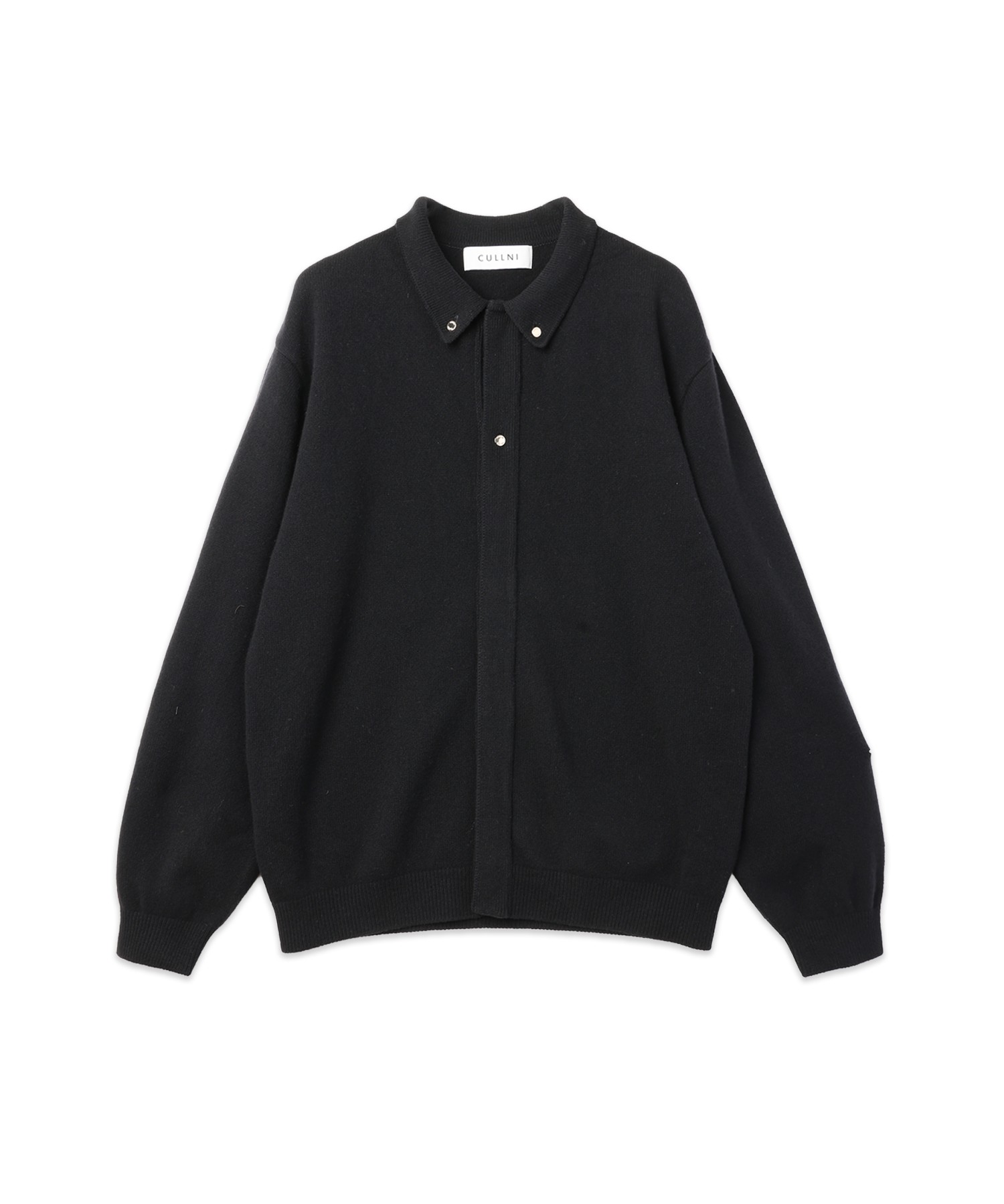 Super 180s Fine Merino Wool Front Fly Knit Jacket