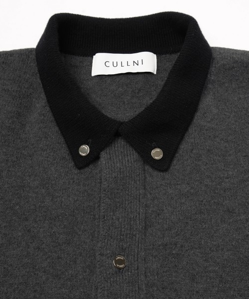 Super 180s Fine Merino Wool Front Fly Knit Jacket