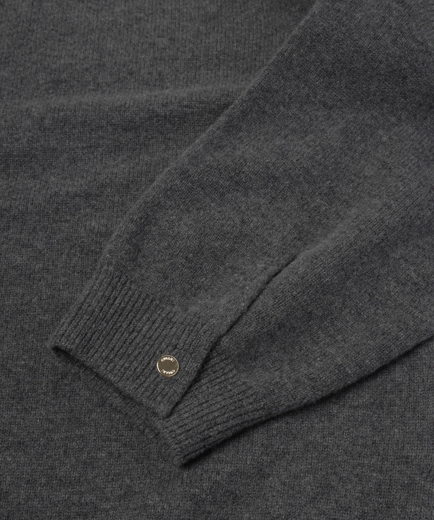 Super 180s Fine Merino Wool Front Fly Knit Jacket